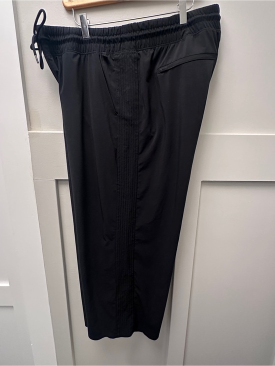 Athleta Pants - Athleta Pant Women 16 Black Avenue Wide Leg Crop Lightweight Drawstring Active